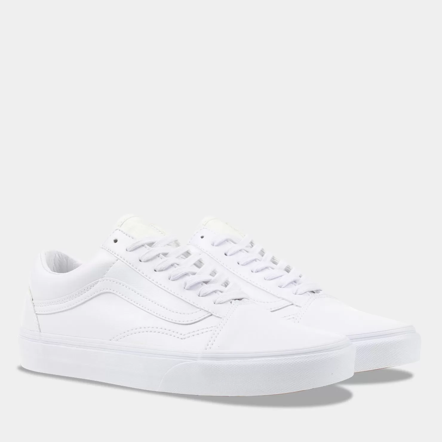 Clearance Sacha Vans Old Skool Wit/Leer Dames