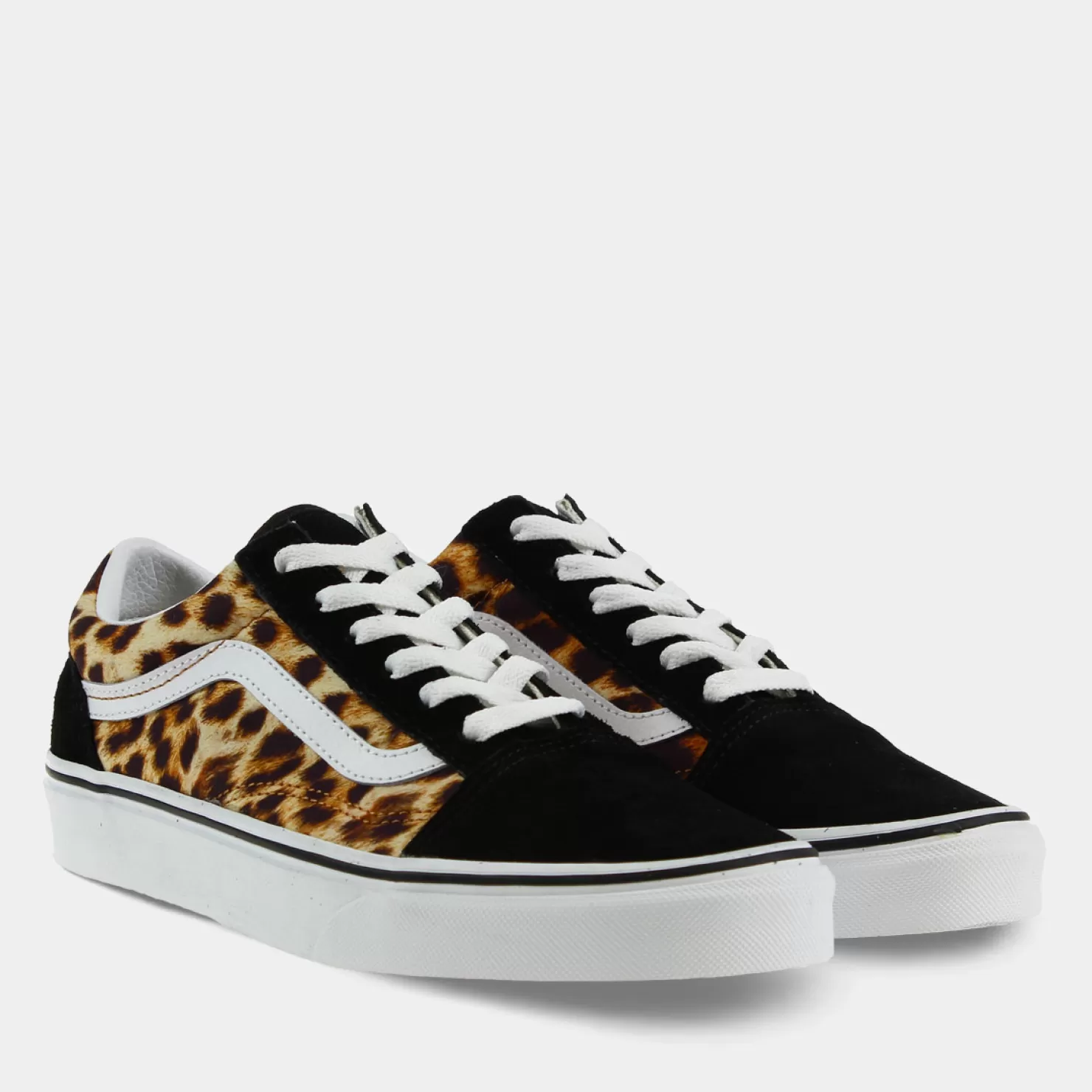 Online Sacha Vans Old Skool Zwart/Leopard Dames