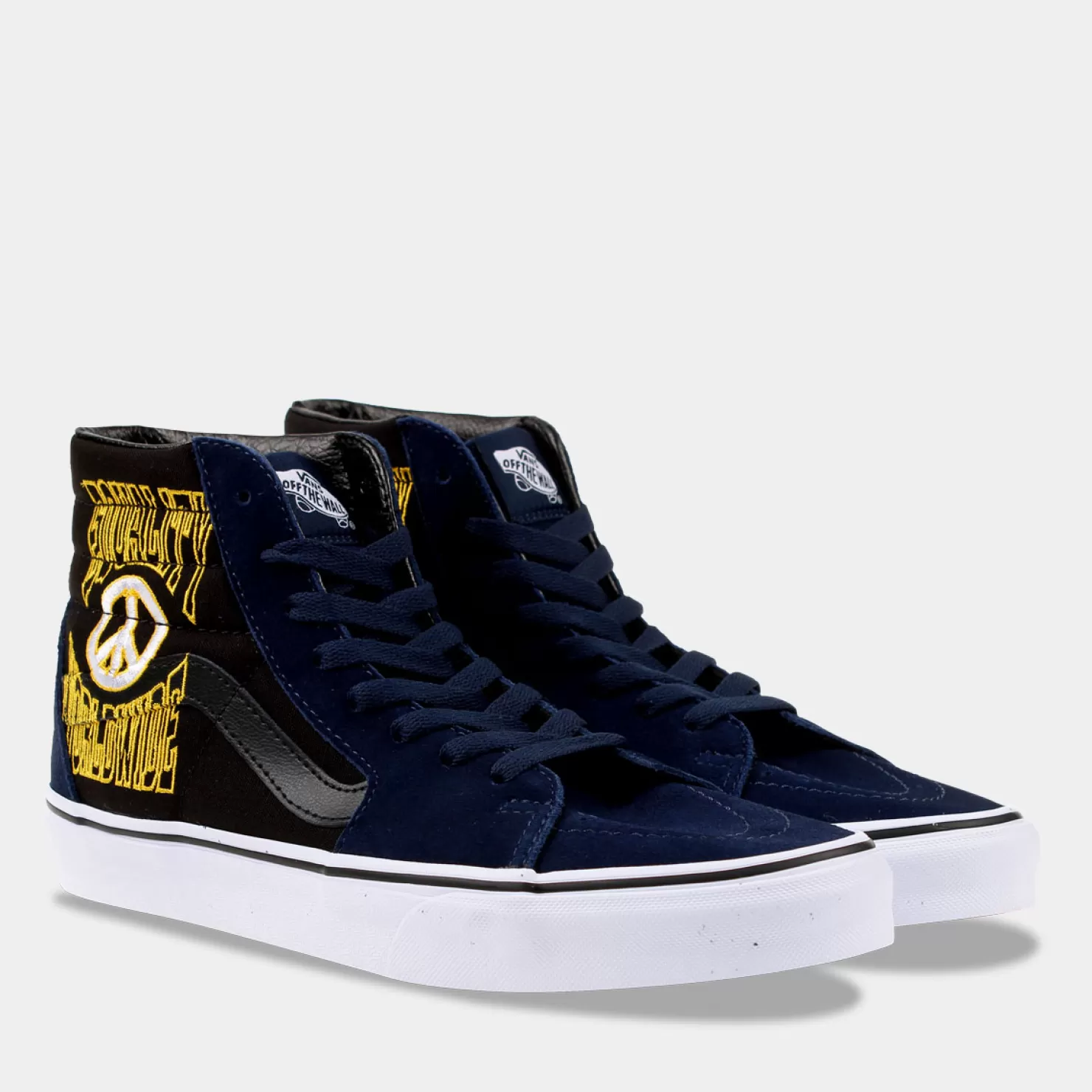 Fashion Sacha Vans Sk8-Hi Blauw/Geel Heren