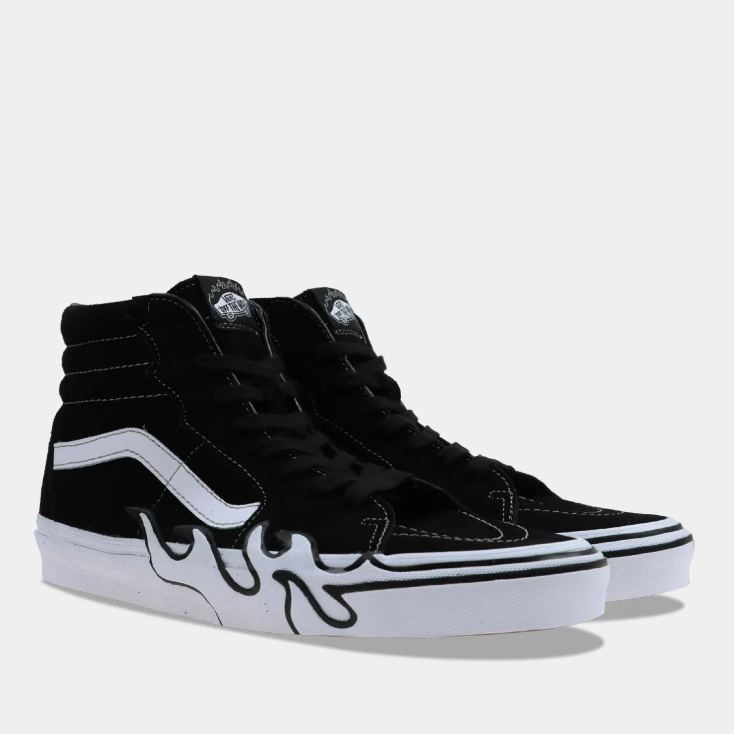 Cheap Sacha Vans Sk8-Hi Flame Zwart Heren