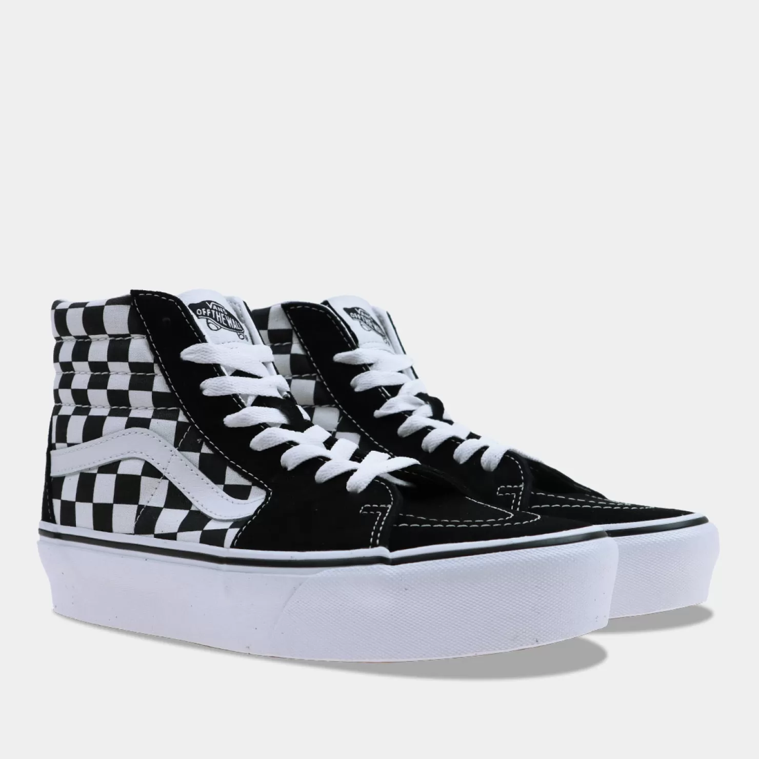 Cheap Sacha Vans Sk8-Hi Platform 2.0 Checkerboard Dames