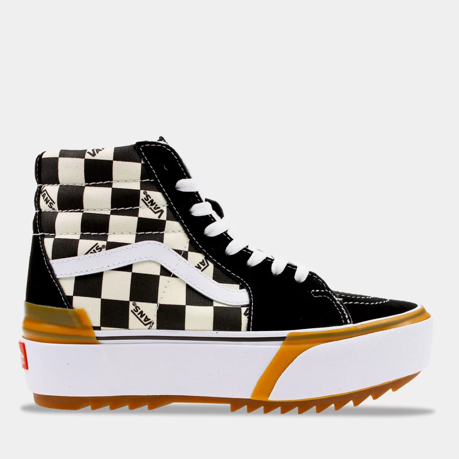 Discount Sacha Vans Sk8-Hi Stacked Checkerboard Dames