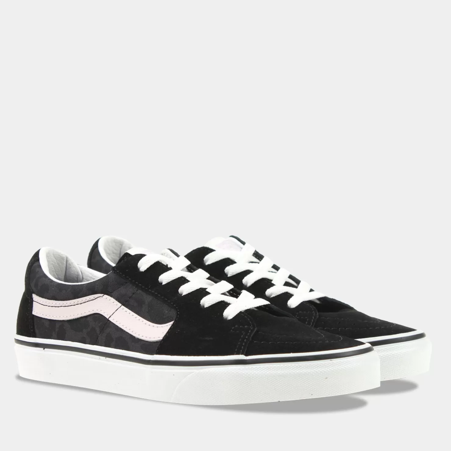 Cheap Sacha Vans Sk8-Low Zwart/Panterprint Dames