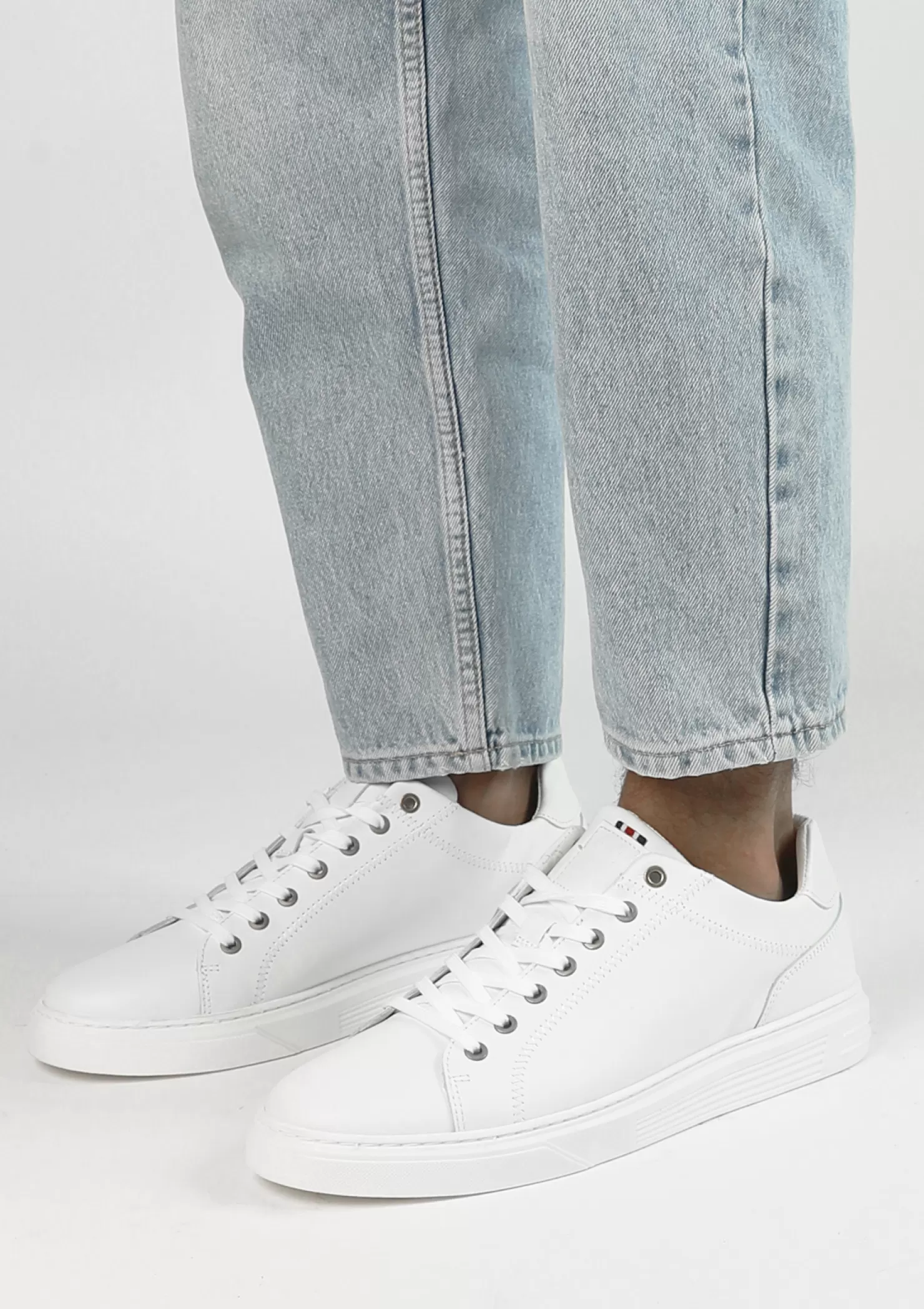 Flash Sale Sacha Witte Leren Sneakers