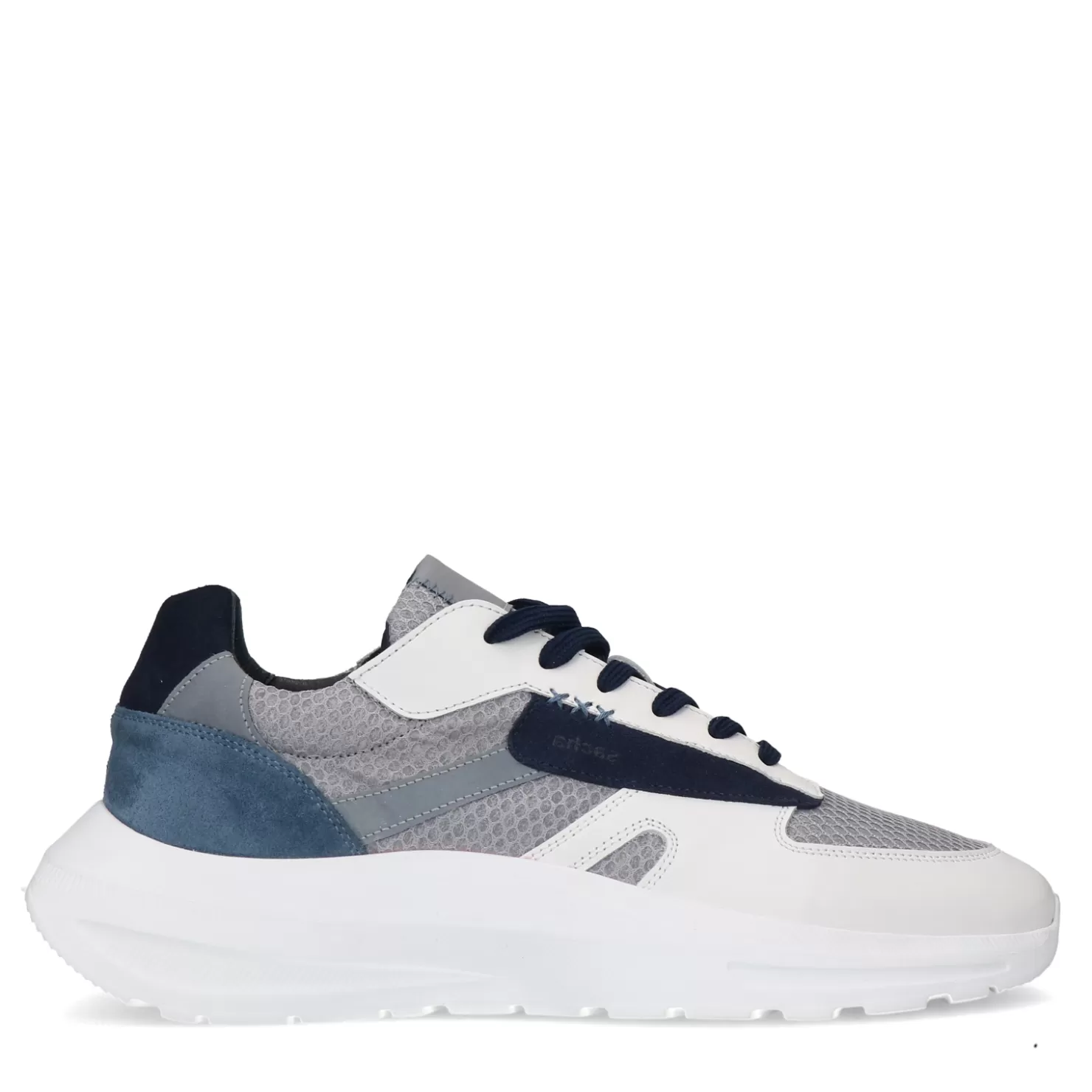 Clearance Sacha Witte Leren Sneakers Met Suede Details