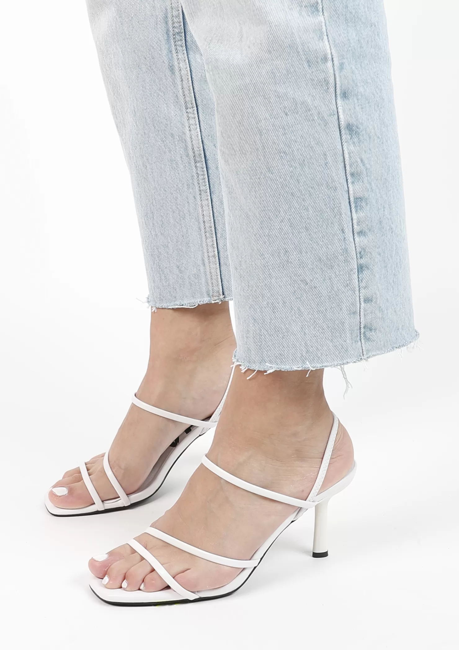 Flash Sale Sacha Witte Sandalen Met Hak