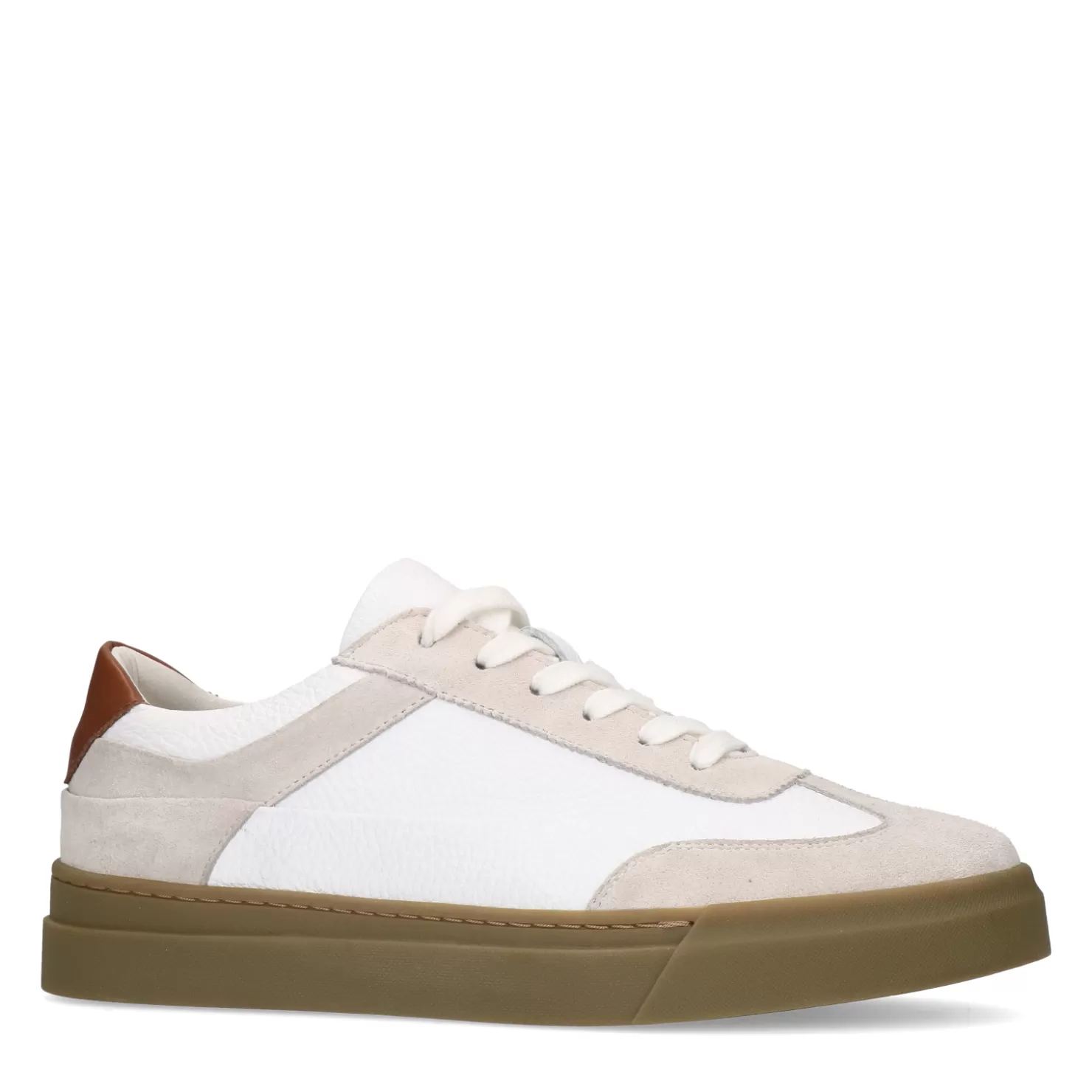 Cheap Sacha Witte Sneakers Met Beige Suede Details