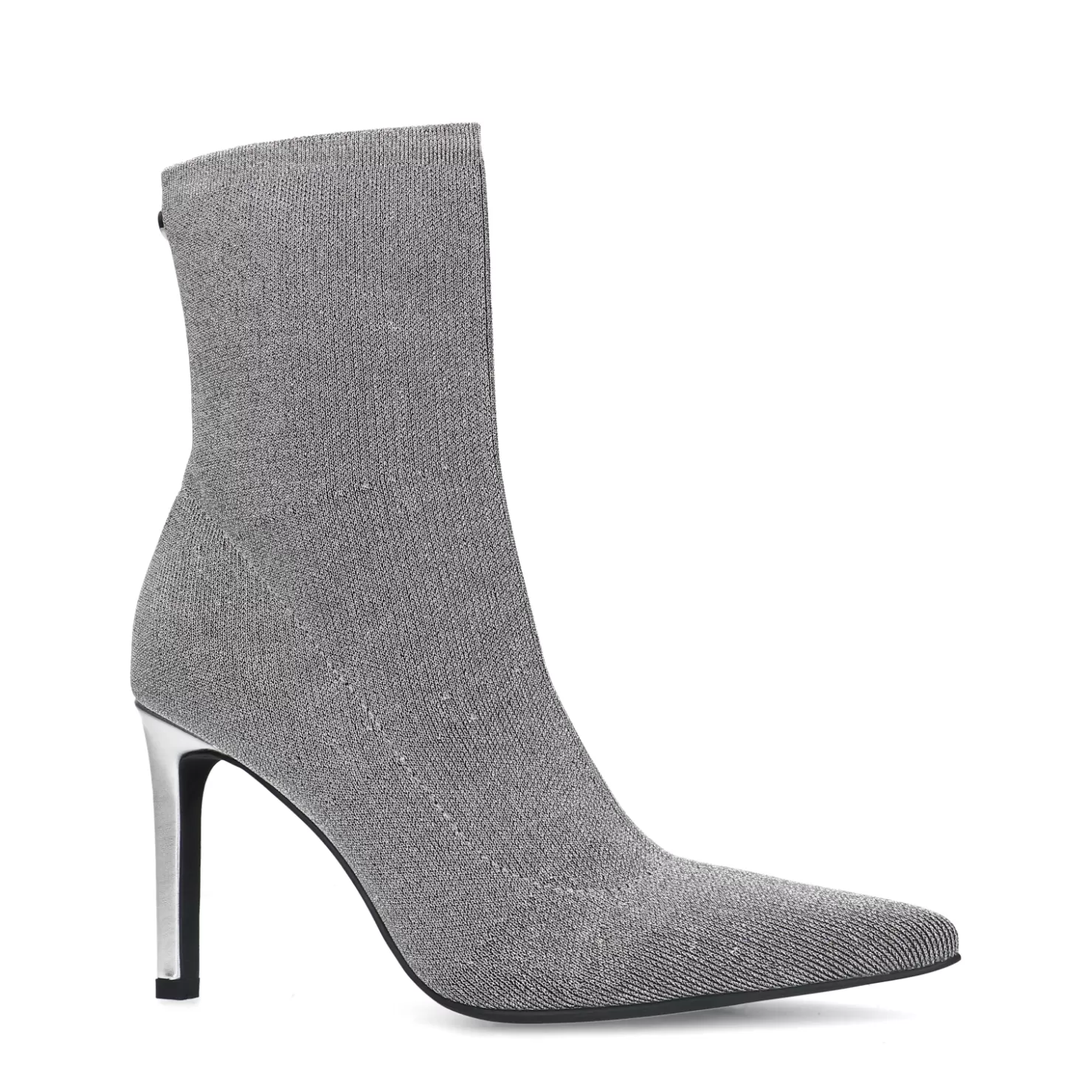 Cheap Sacha Zilveren Sock Boots Met Naaldhak