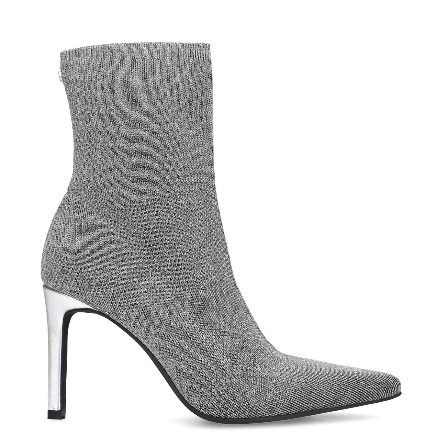 Cheap Sacha Zilveren Sock Boots Met Naaldhak