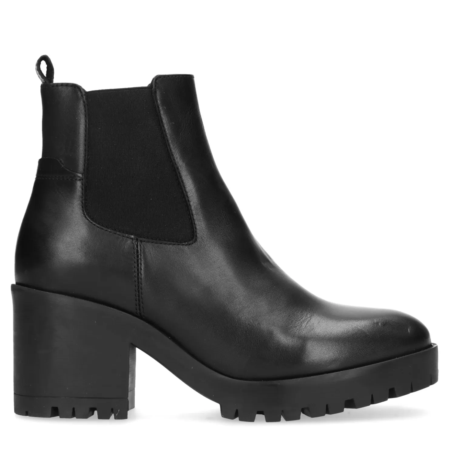 Online Sacha Zwarte Chelsea Boots Met Hak