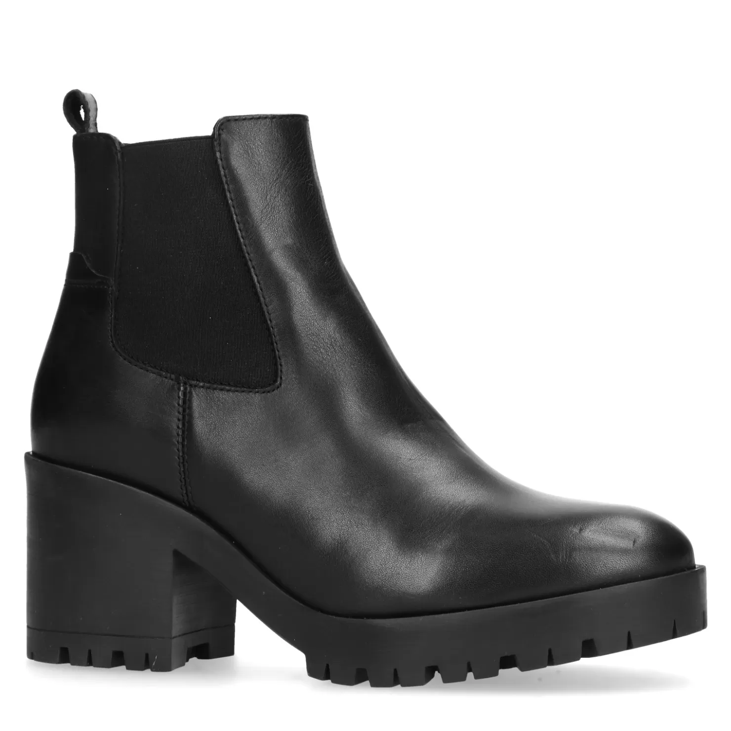 Online Sacha Zwarte Chelsea Boots Met Hak