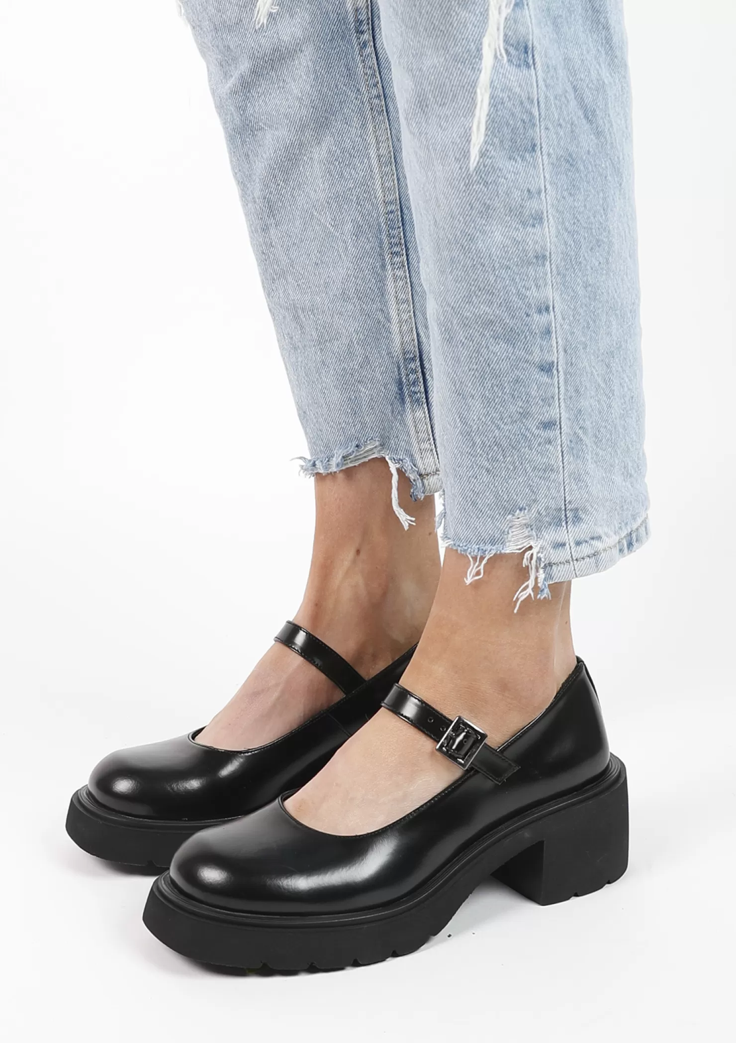 Shop Sacha Zwarte Gesloten Platform Pumps