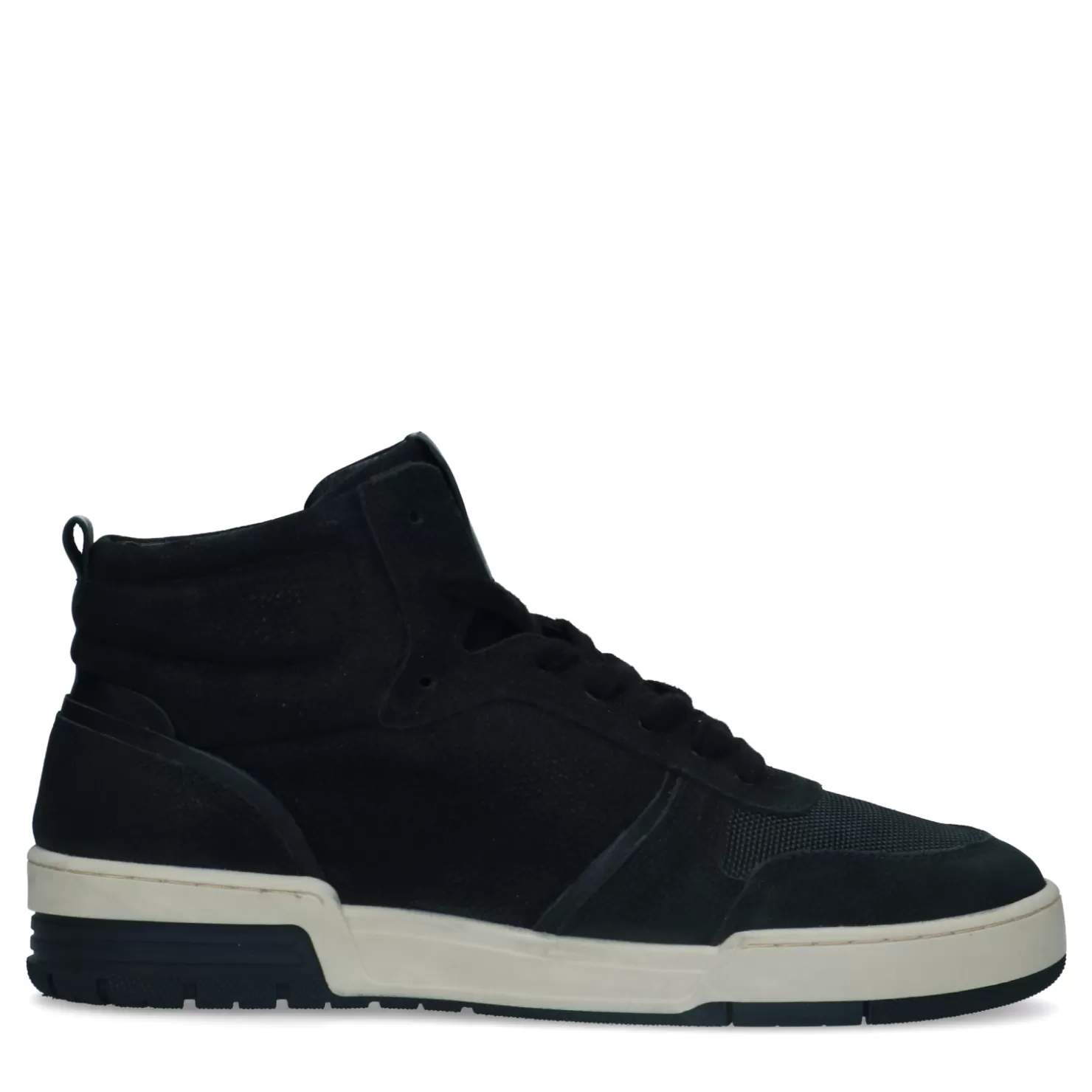 Sale Sacha Zwarte Hoge Leren Sneakers