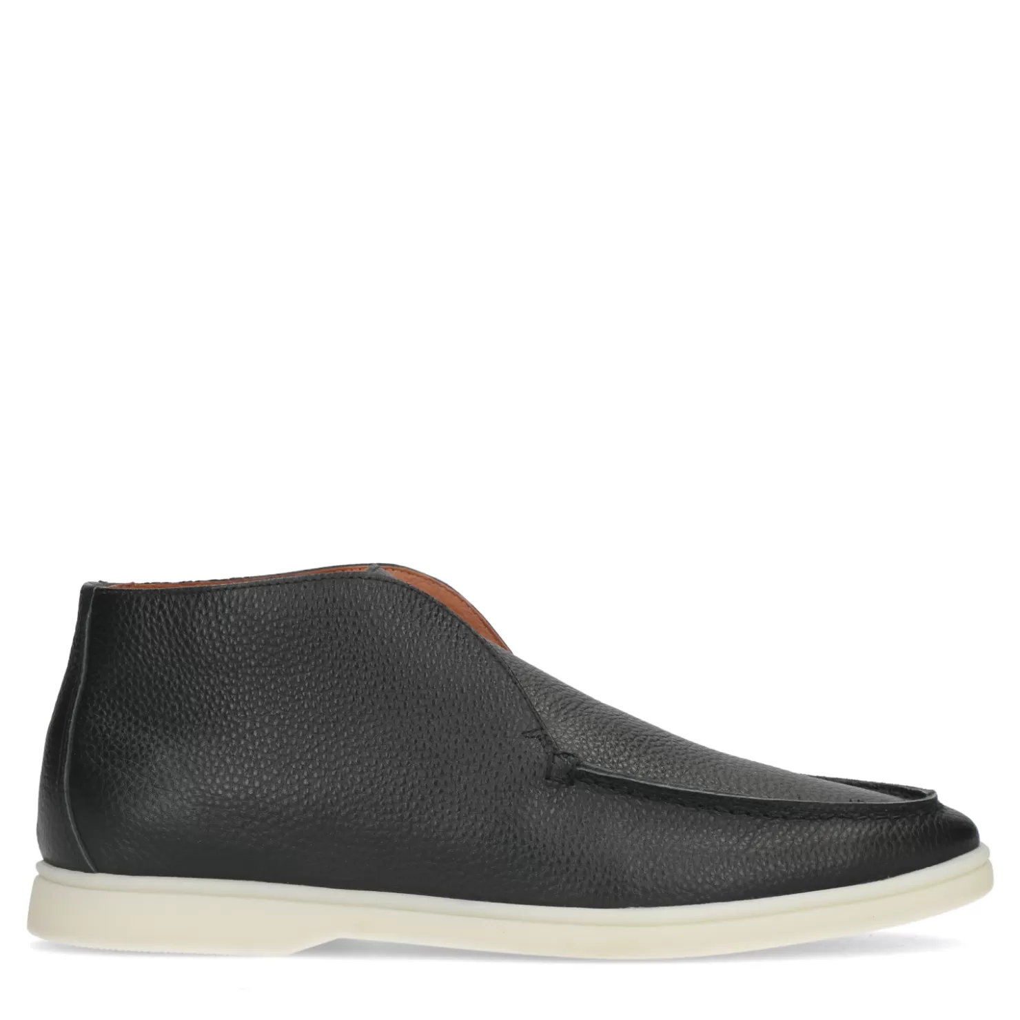 Shop Sacha Zwarte Leren Hoge Loafers