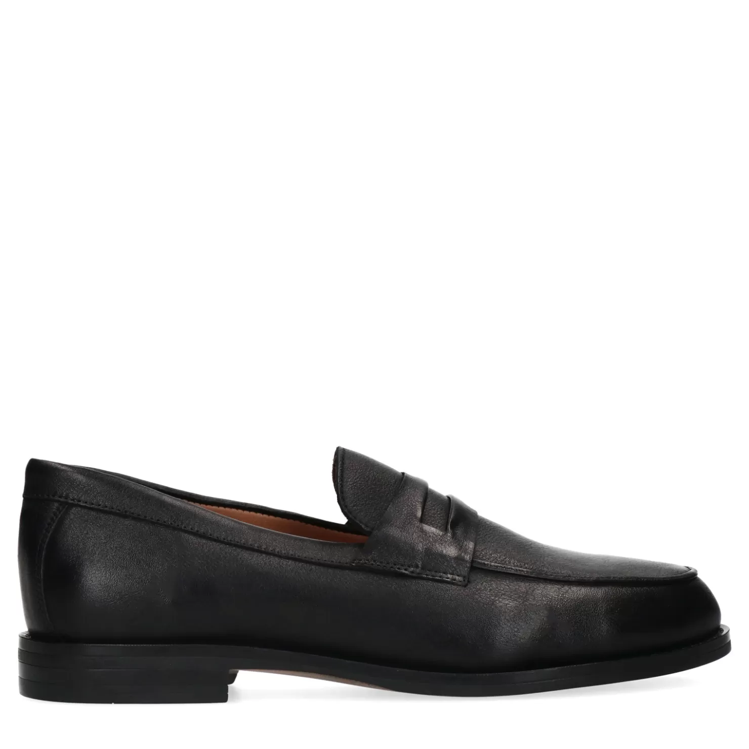 Store Sacha Zwarte Leren Penny Loafer