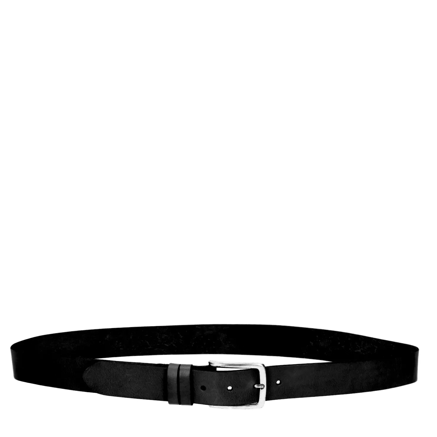 New Sacha Zwarte Leren Riem