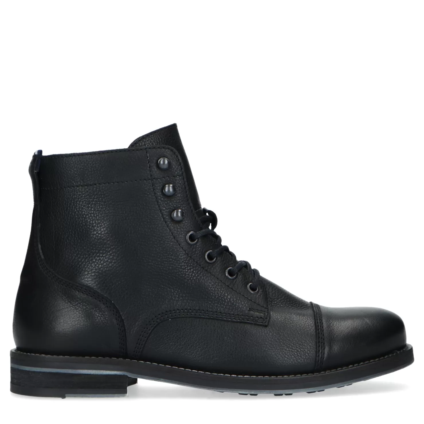 Store Sacha Zwarte Leren Veterboots