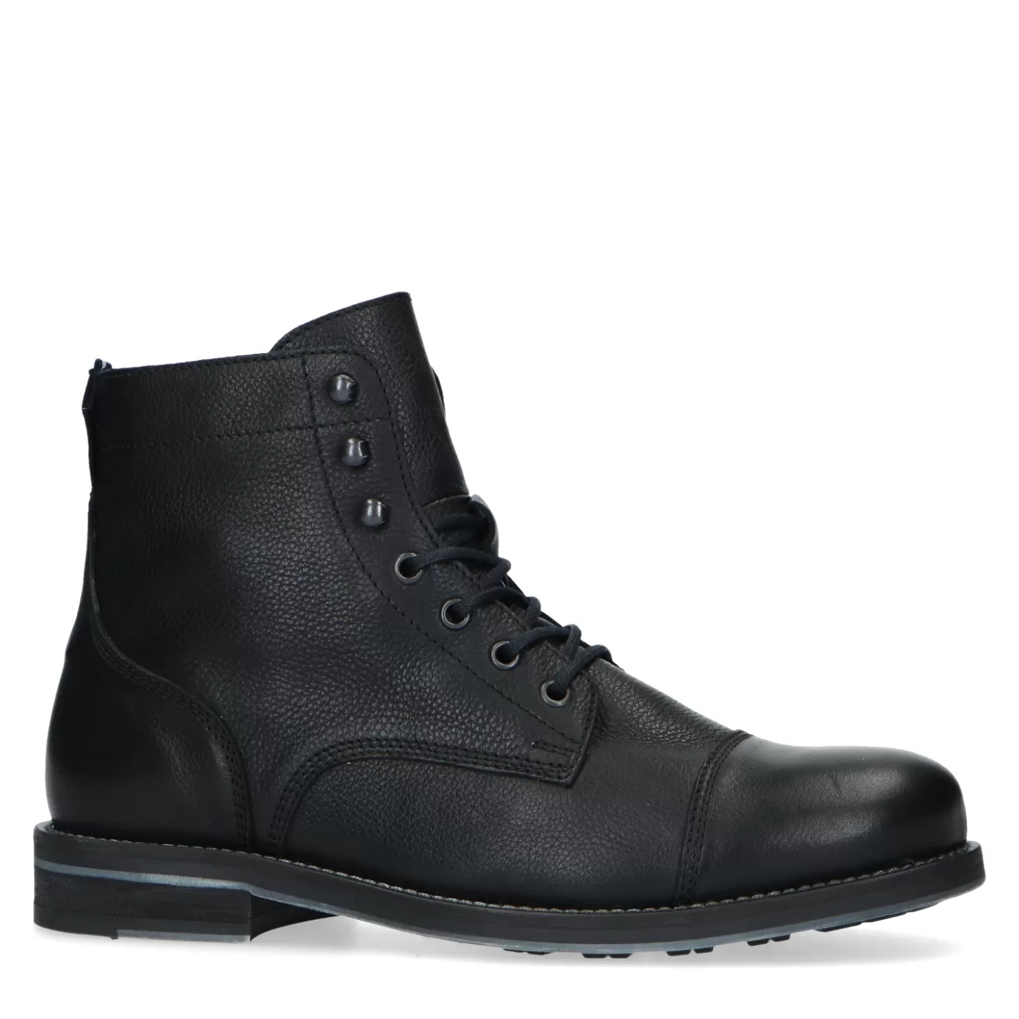 Store Sacha Zwarte Leren Veterboots