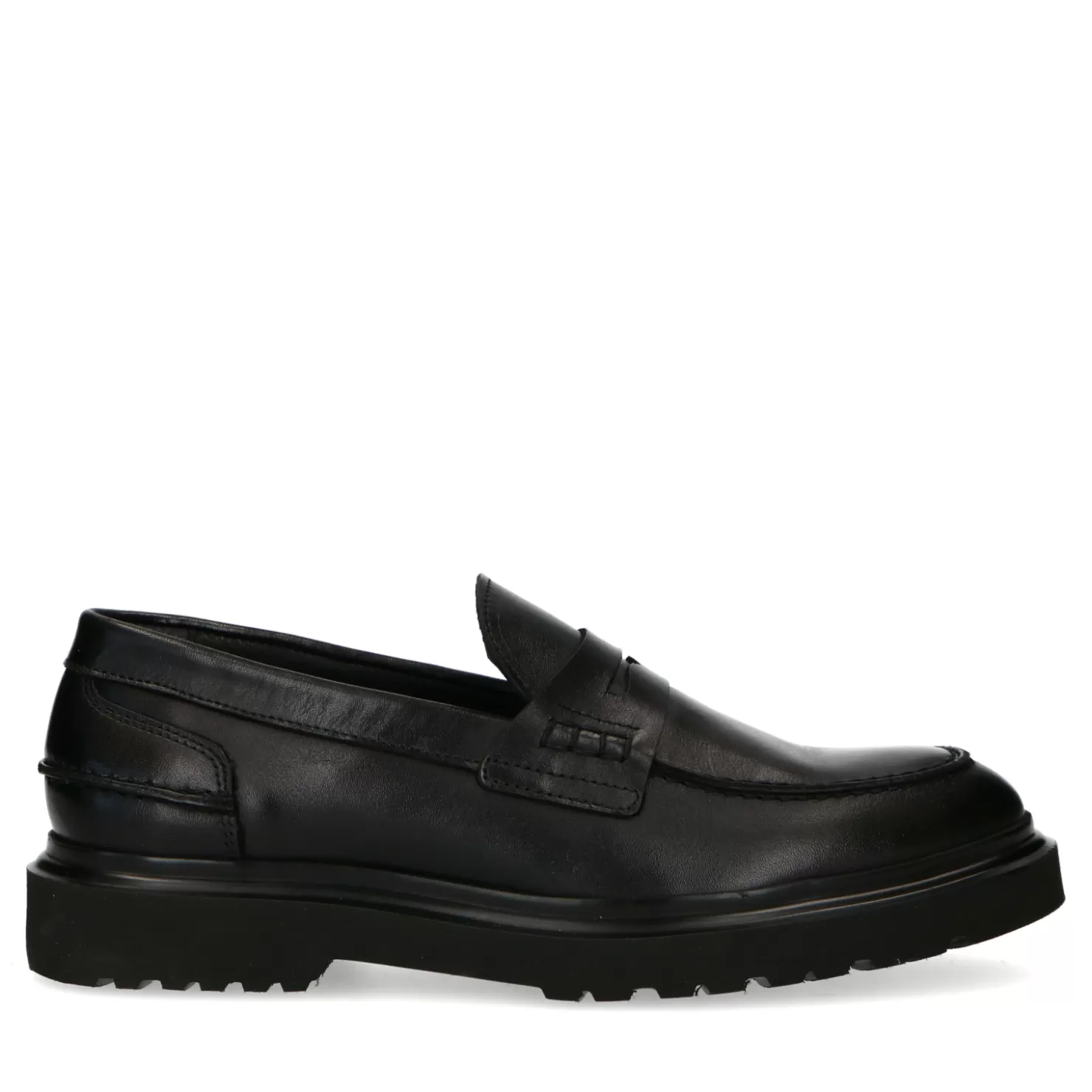 Outlet Sacha Zwarte Loafers Met Details