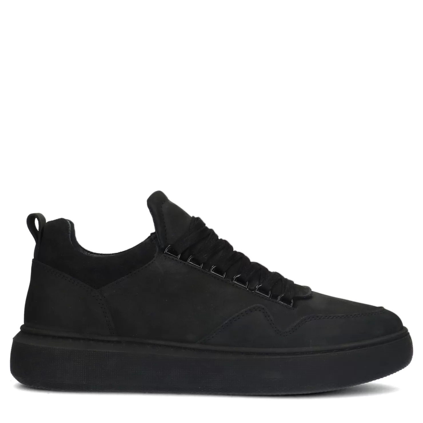 Best Sale Sacha Zwarte Nubuck Sneakers Met Zwarte Zool