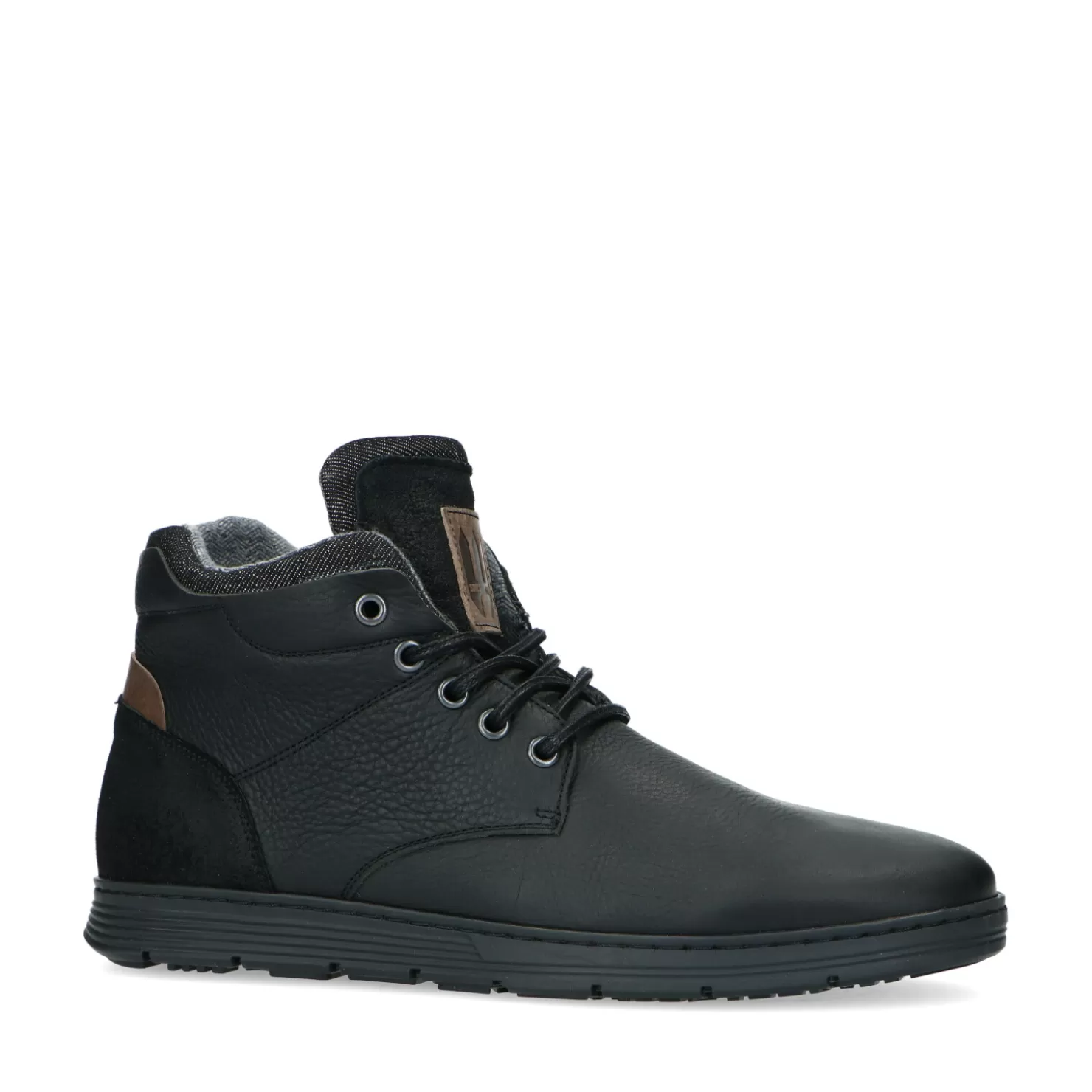 Discount Sacha Zwarte Nubuck Veterboots