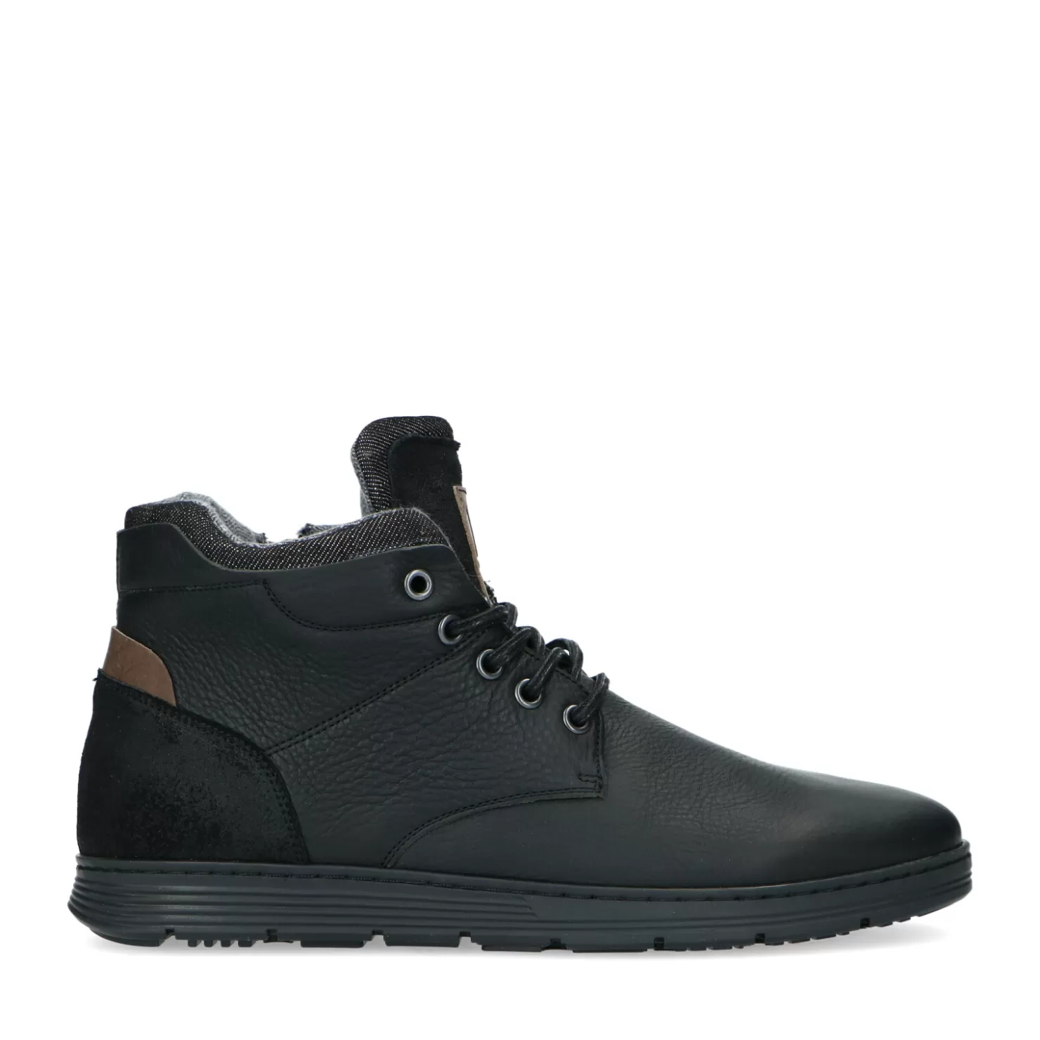 Discount Sacha Zwarte Nubuck Veterboots