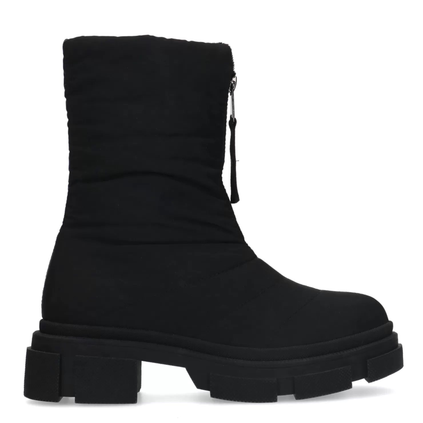 Cheap Sacha Zwarte Puffer Biker Boots