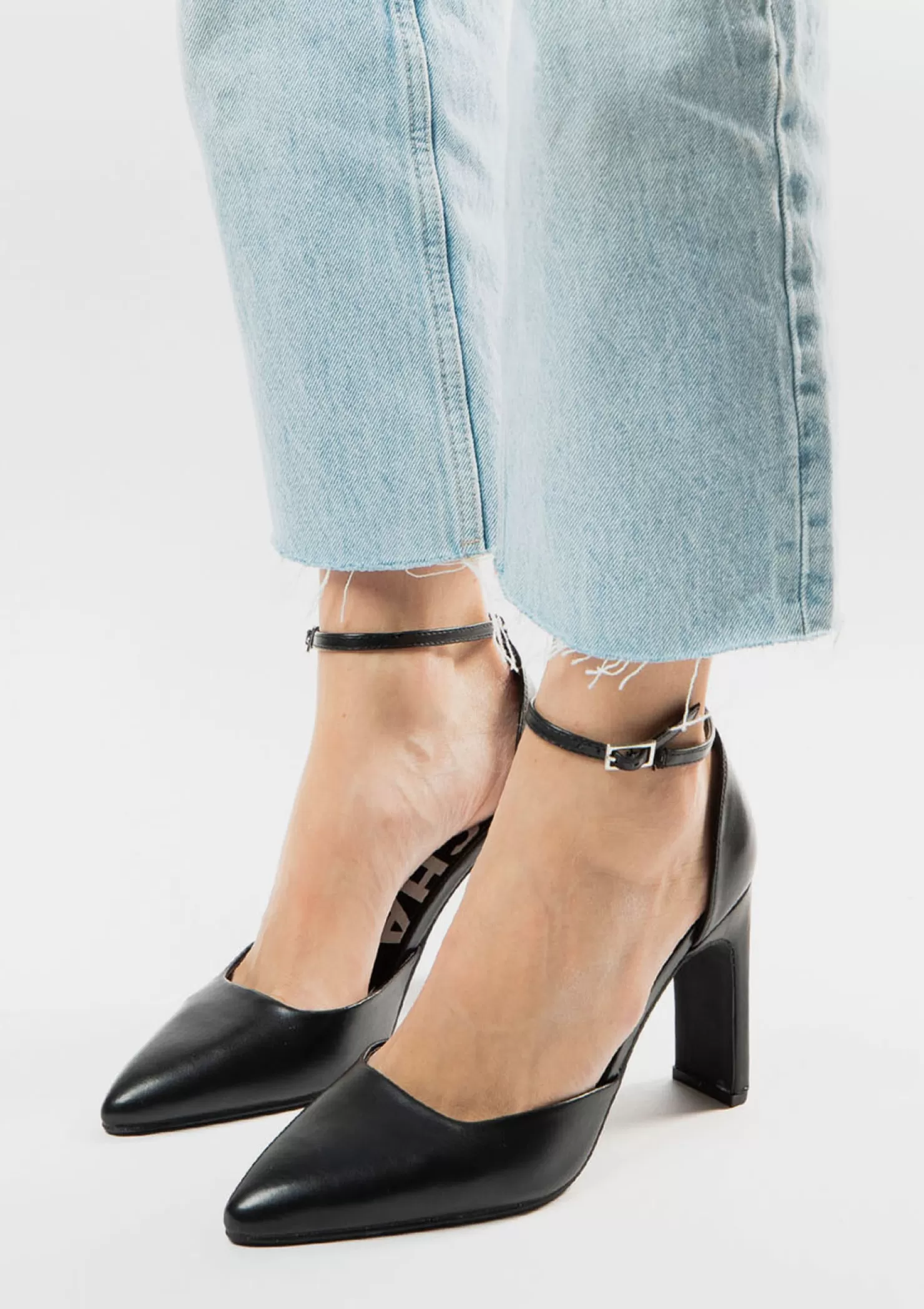 Cheap Sacha Zwarte Pumps Met Enkelbandje