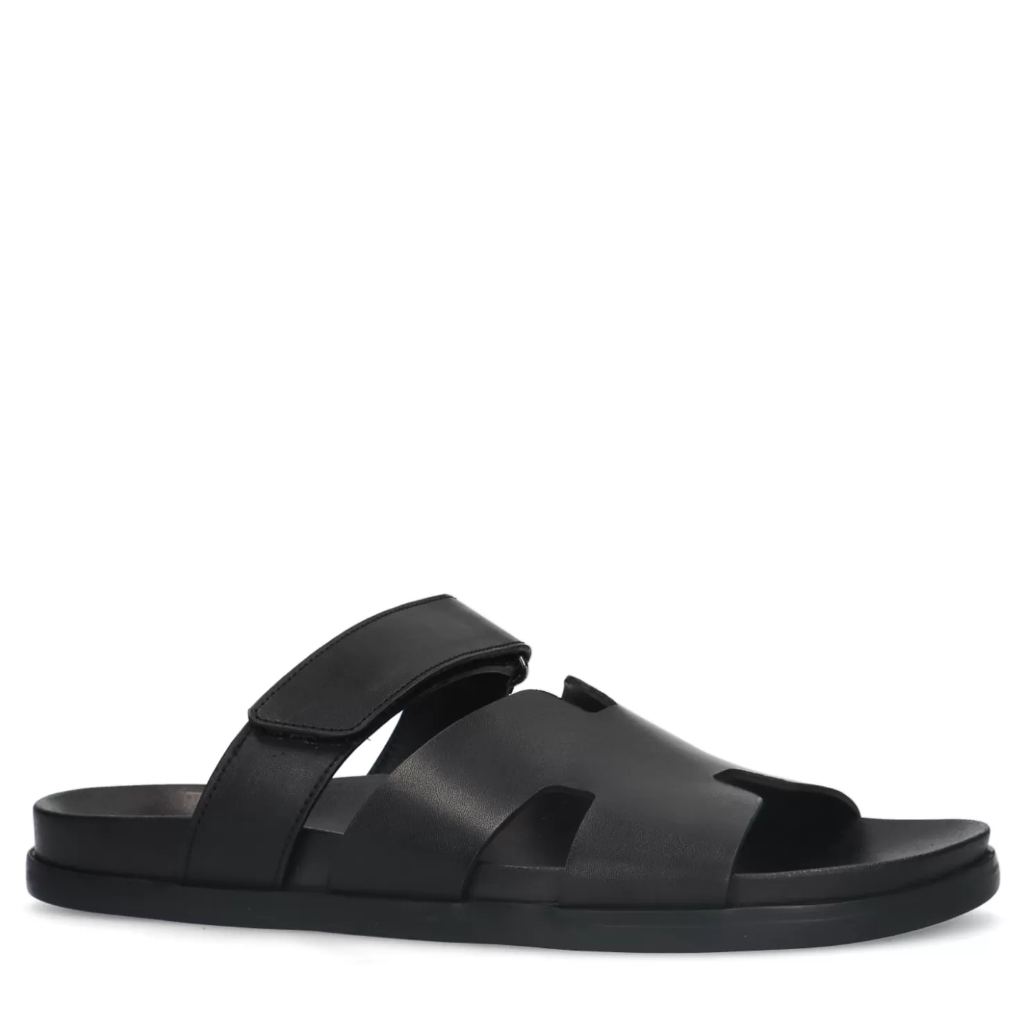 Cheap Sacha Zwarte Sandalen Met Klittenband