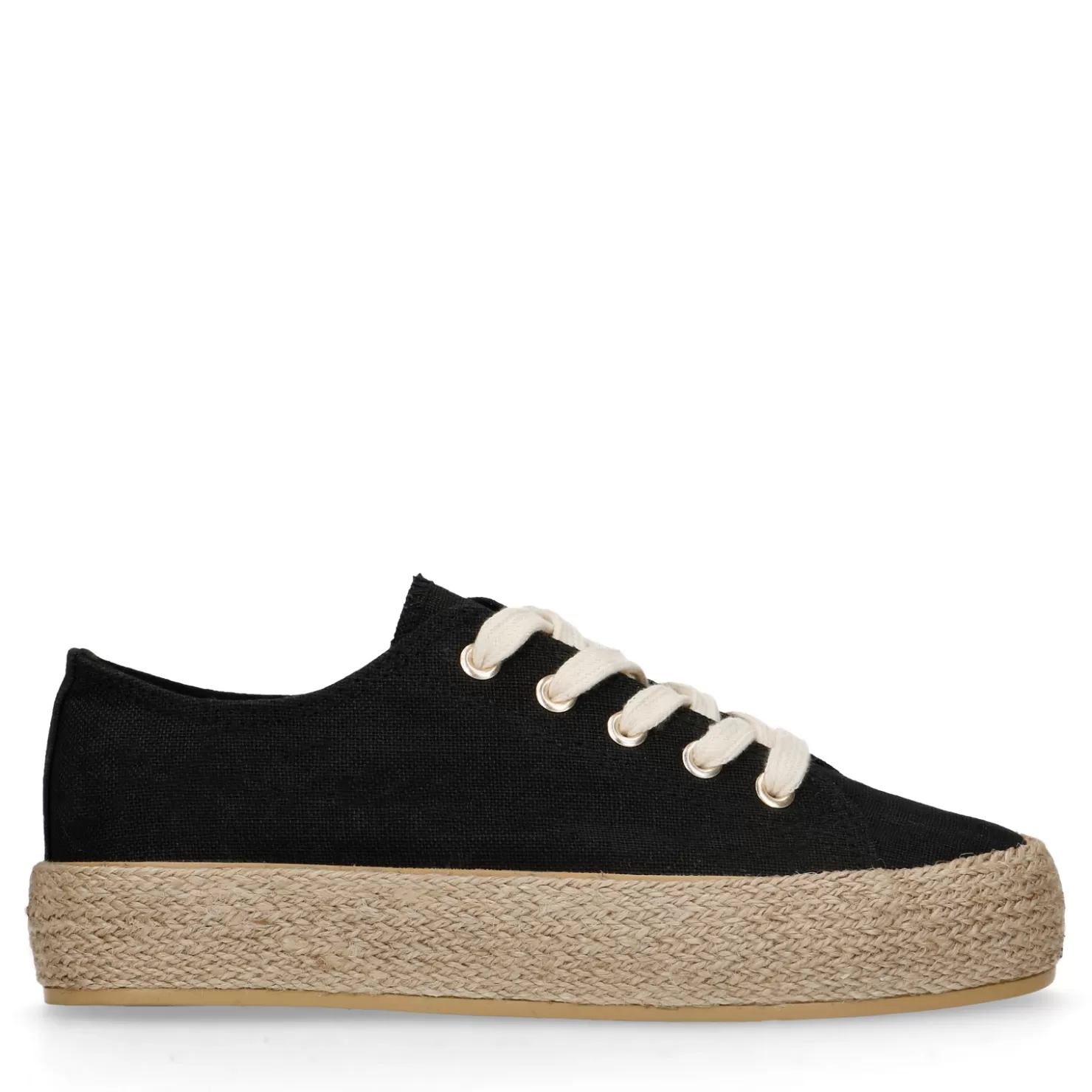 Cheap Sacha Zwarte Sneakers Met Touwzool