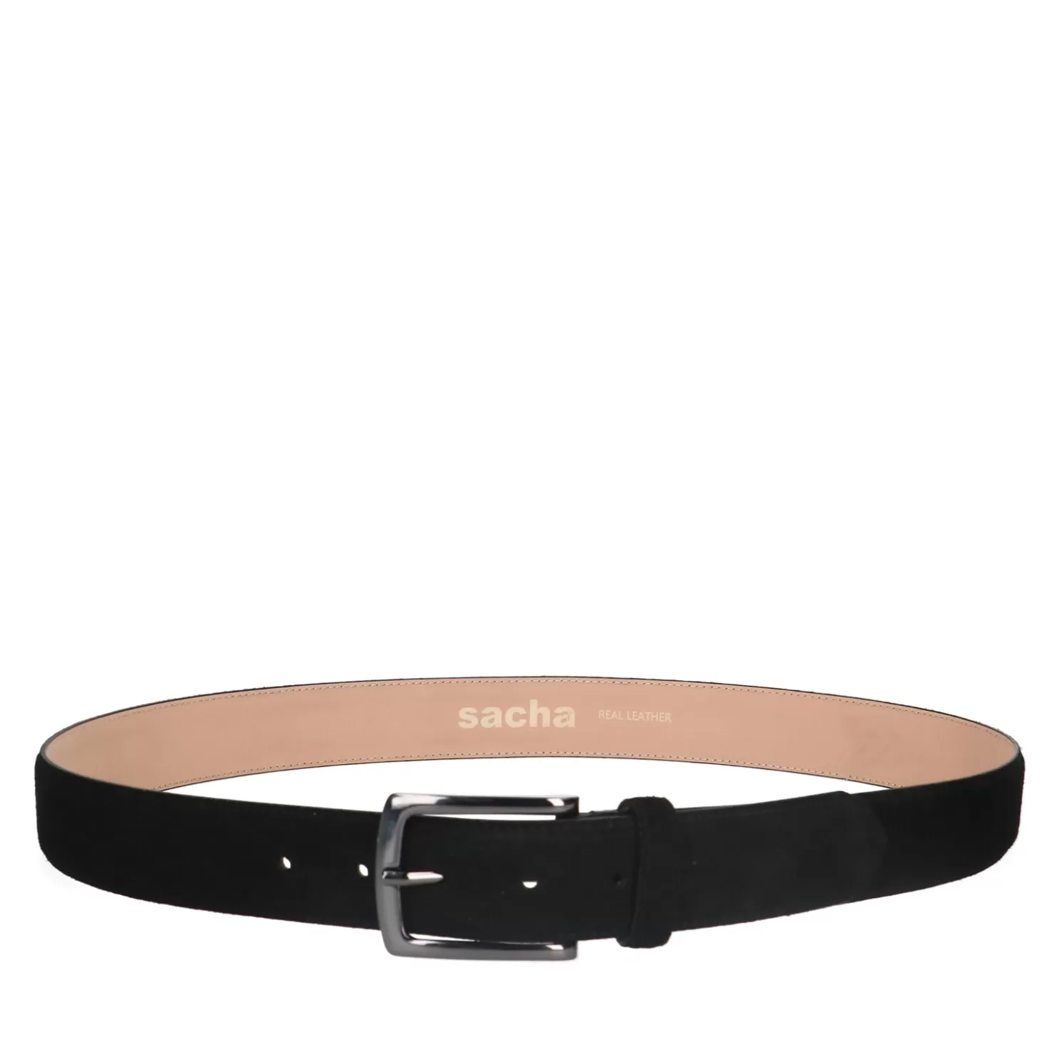 Clearance Sacha Zwarte Suede Riem