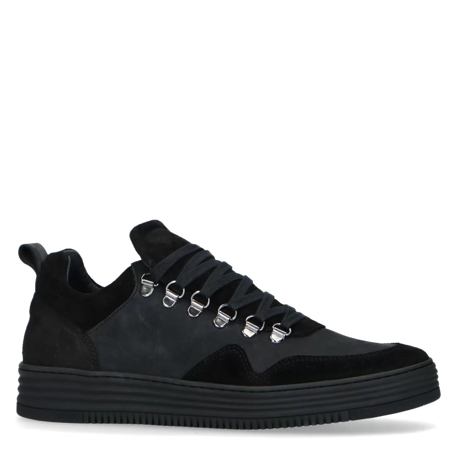 New Sacha Zwarte Suede Sneakers