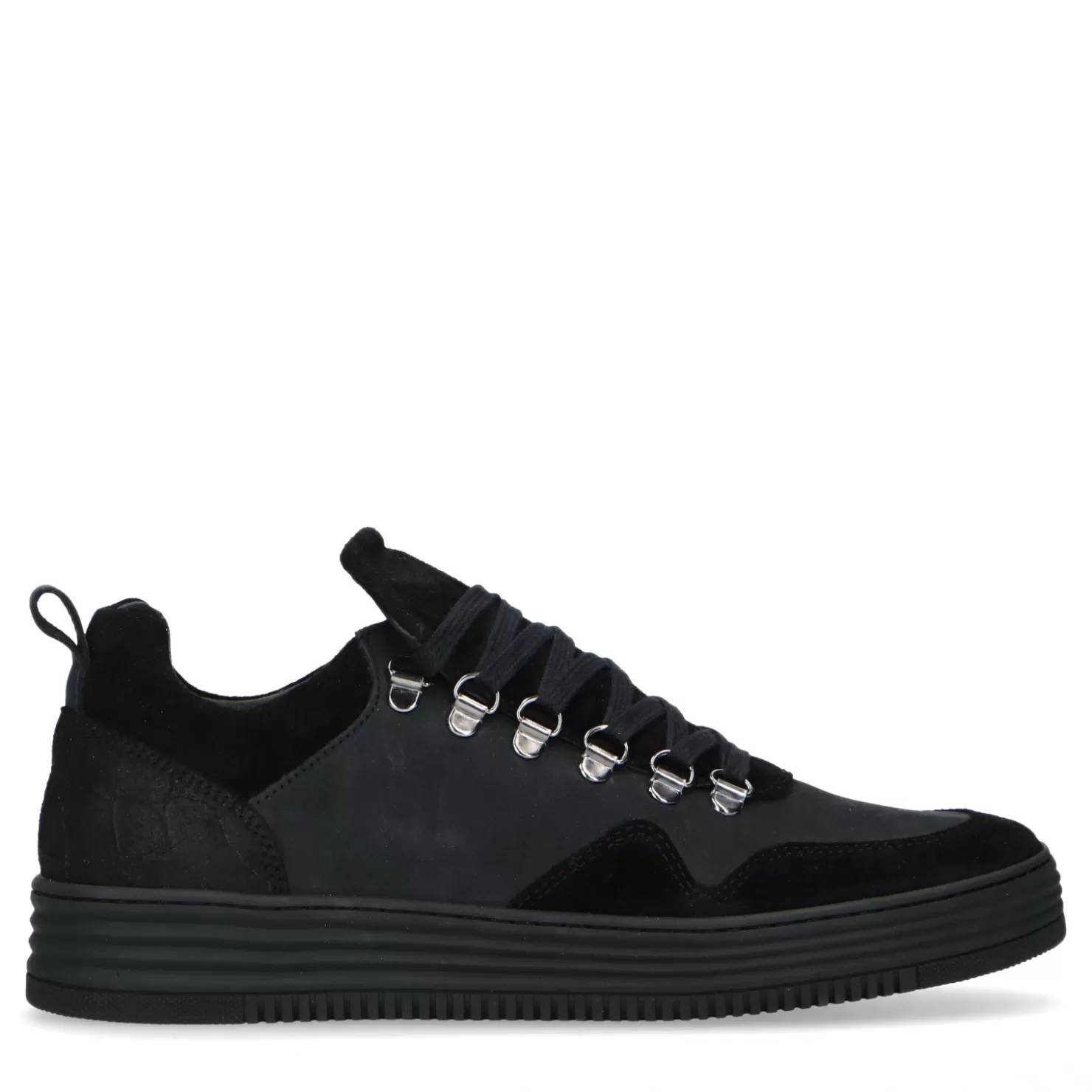 New Sacha Zwarte Suede Sneakers