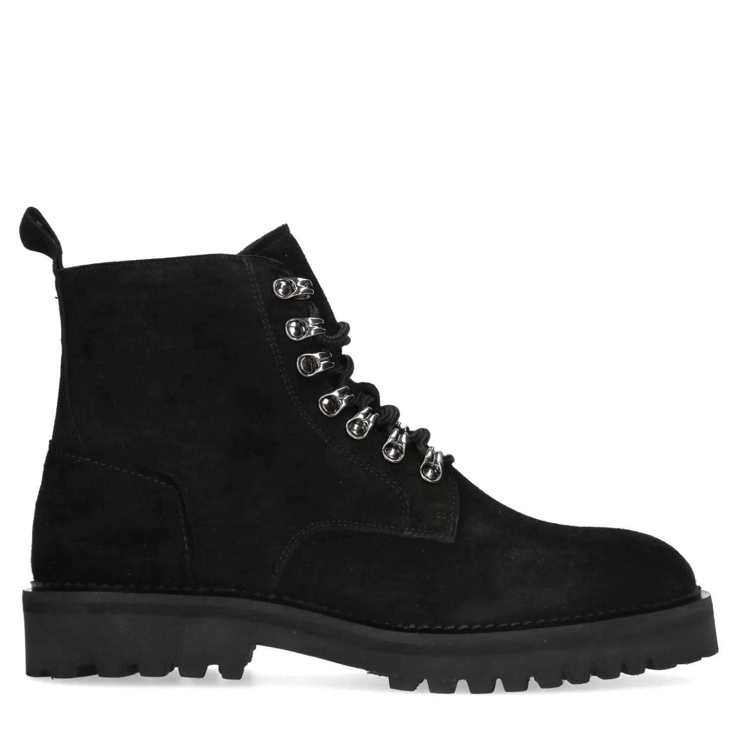 Shop Sacha Zwarte Suede Veterboots