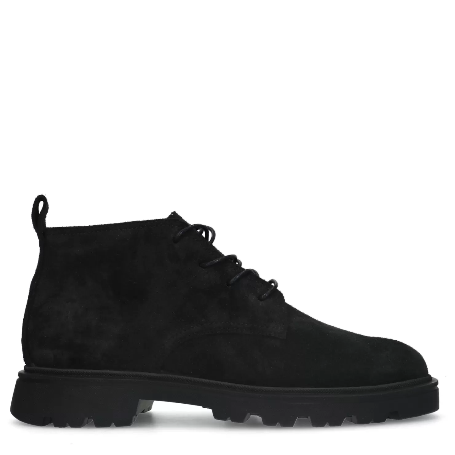 Shop Sacha Zwarte Suede Veterboots