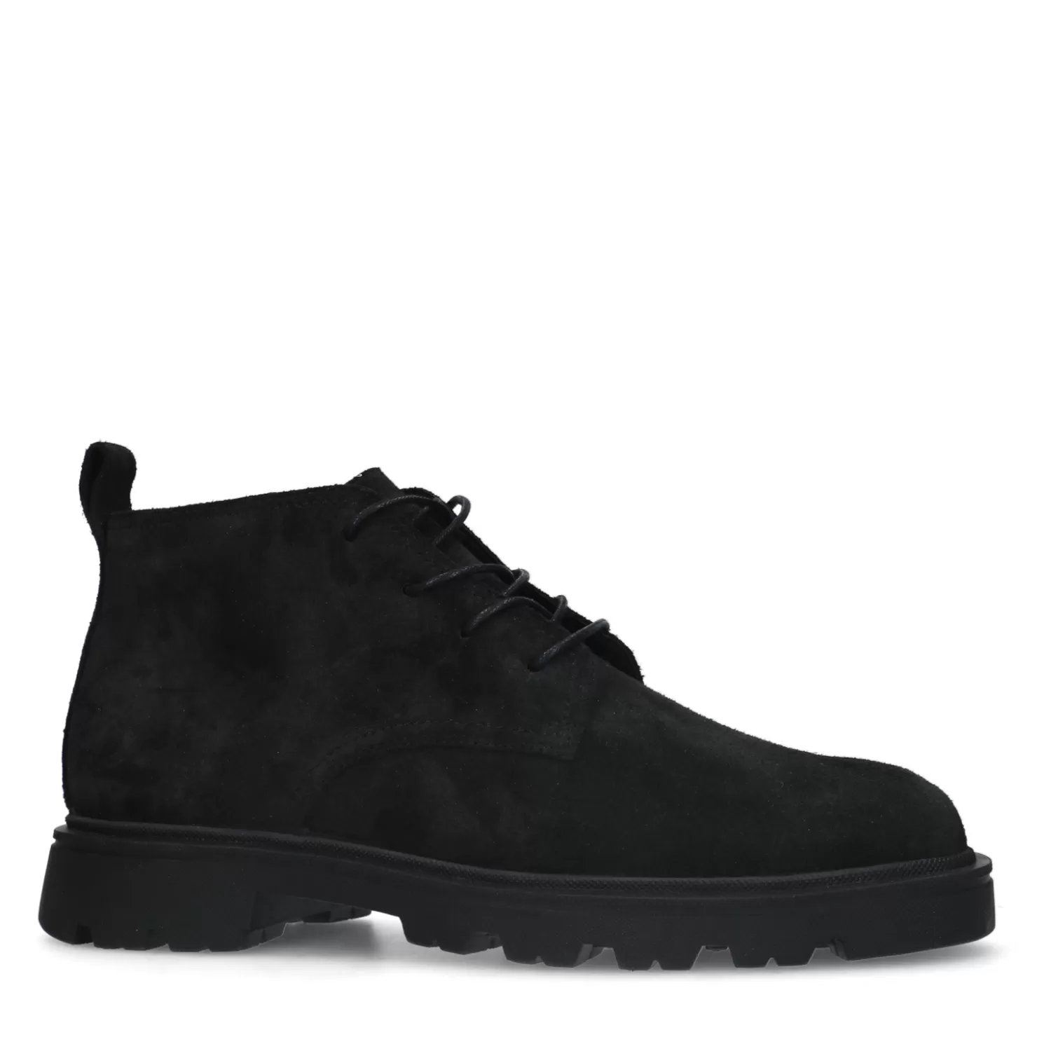 Shop Sacha Zwarte Suede Veterboots